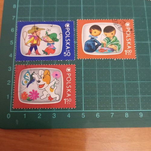 Poland 1975 stamps like new, child television heroes