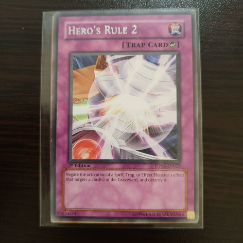 Hero's Rule 2 Yu-Gi-Oh! card like new, rare