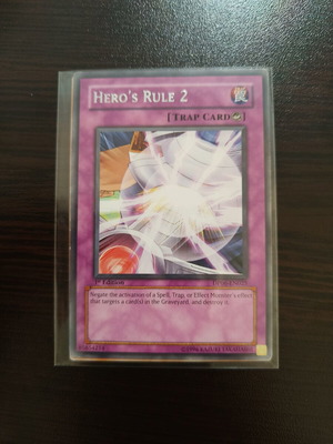 Hero's Rule 2 Yu-Gi-Oh! card like new, rare