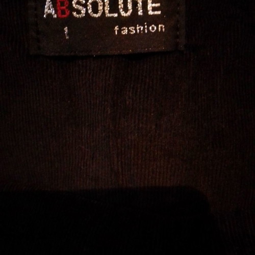Absolute women's skirt used, black corduroy L - XL with zipper