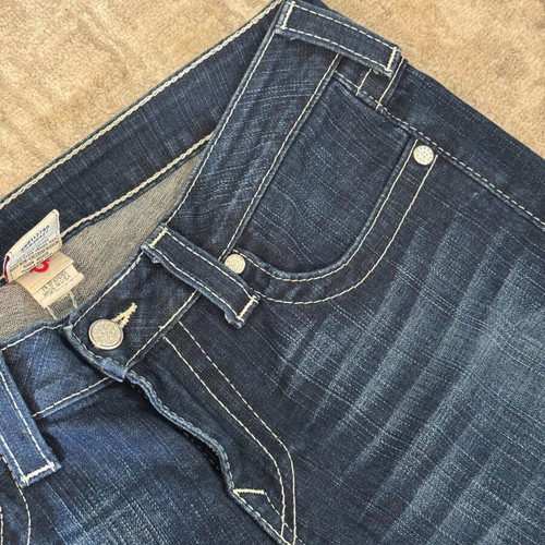 True Religion bootcut pants size L like new, blue