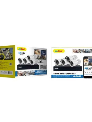 Andowl 4-Camera Monitoring System new with 4K Recorder