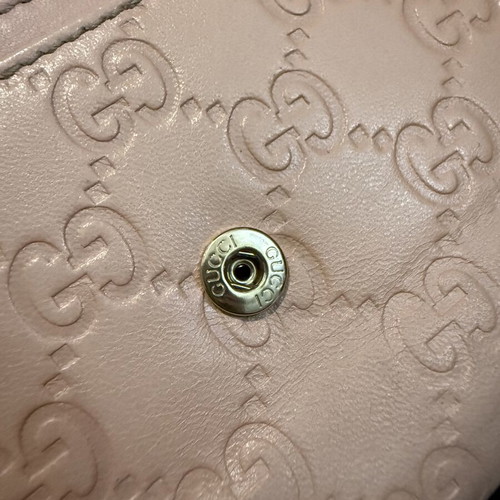 Gucci leather wallet, pale pink
