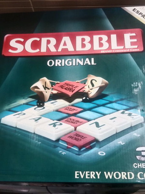 Scrabble original Spanish edition unused, used box