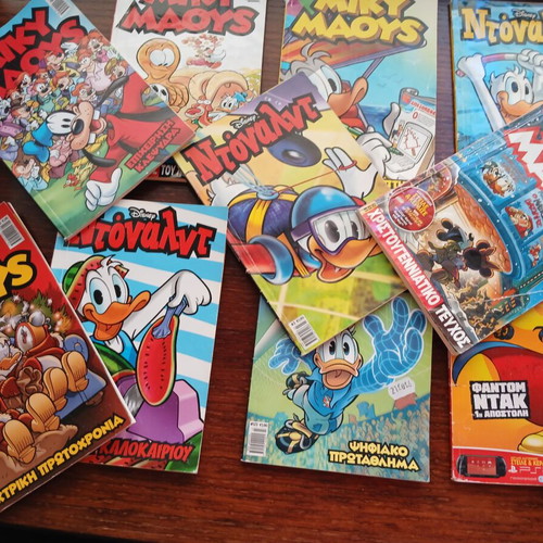 Comic books used, pack of 10, Greek language