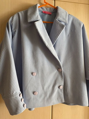 Karavan Martina blazer baby blue reversible, like new, M/L