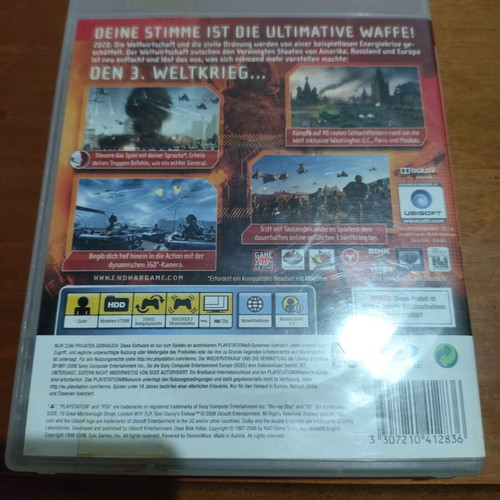 Tom Clancy's ENDWAR PlayStation 3 game used, strategy