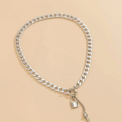 Necklace new stainless steel with pendant key