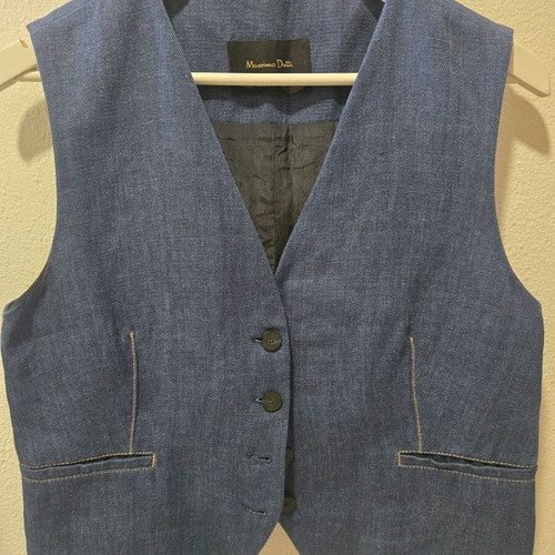 Massimo Dutti vest, blue, size L