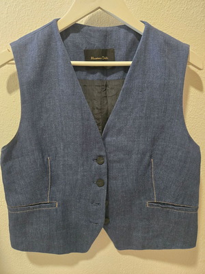 Massimo Dutti vest, blue, size L