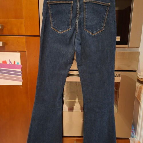 Zara flared jeans size 38, dark blue