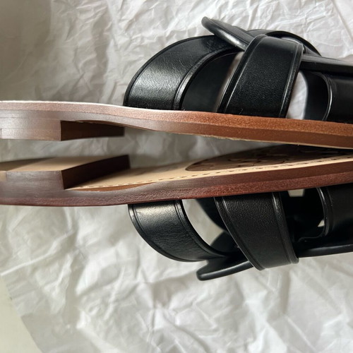 Coach women's leather sandals new, black and brown, size 37
