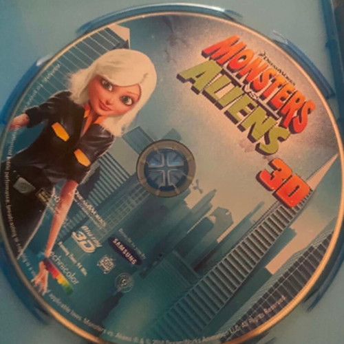 Monsters vs. Aliens Blu-ray 3D used promotional copy