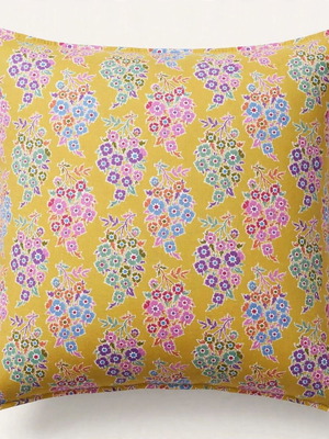 Bouquet pillowcase 45x45 cm eco text fabric new