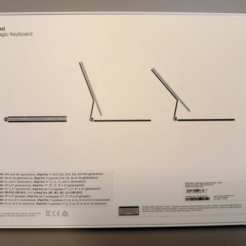 Apple iPad Magic Keyboard black Greek layout like new with trackpad