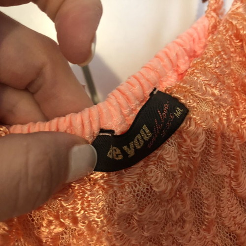 Be You maxi dress salmon cotton-silk like new, strapless boho