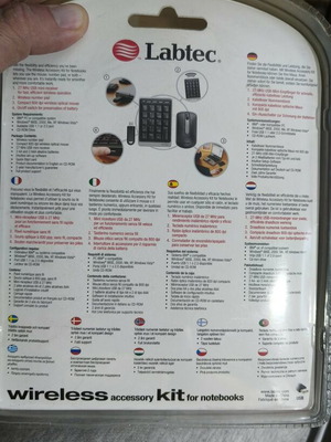 Labtec Numeric Keypad and Wireless Mouse Set New
