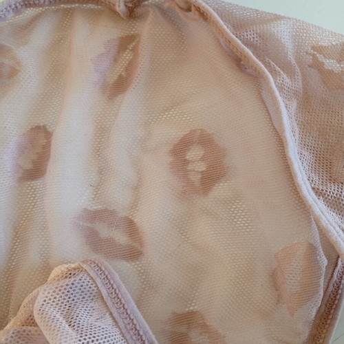 Sexy underwear XL transparent with rotten apple lips, Shein, new