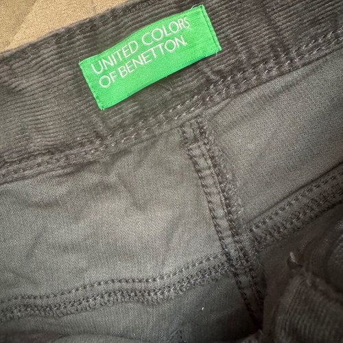 Benetton corduroy gray pants for boy 158 cm like new
