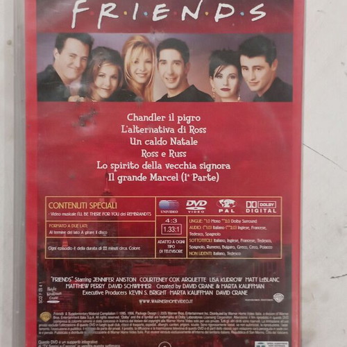 Friends DVD season 2 episodes 7-12 in Italian with subtitles like new