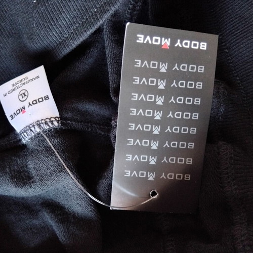 Bodymove black tracksuit pants XL