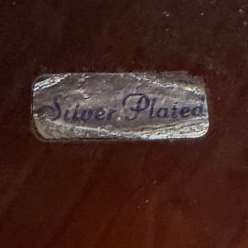 Vintage Silver Plated Small Plates pair 7 cm like new