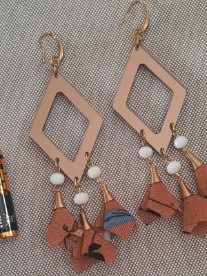 Large impressive earrings new