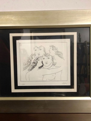 Collectible chalcography Christos Karas like new