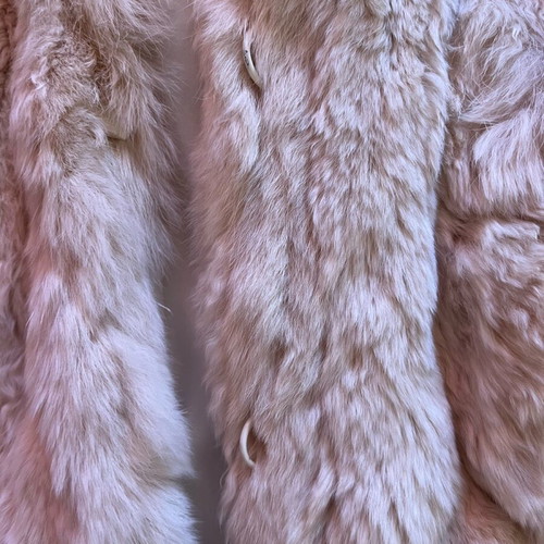 Rabbit fur jacket like new, very soft, white