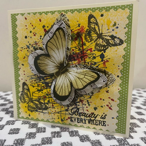 Handmade card Beauty is everywhere new