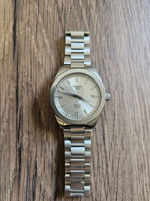 Tissot PRC 100 Solar Quartz  ανδρικό ρολόι σαν καινούργιο ασημί