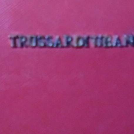 Trussardi Jeans large red leather wallet like new