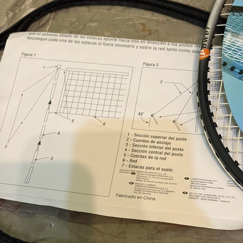 Badminton set 4 rackets with net and carrying case new