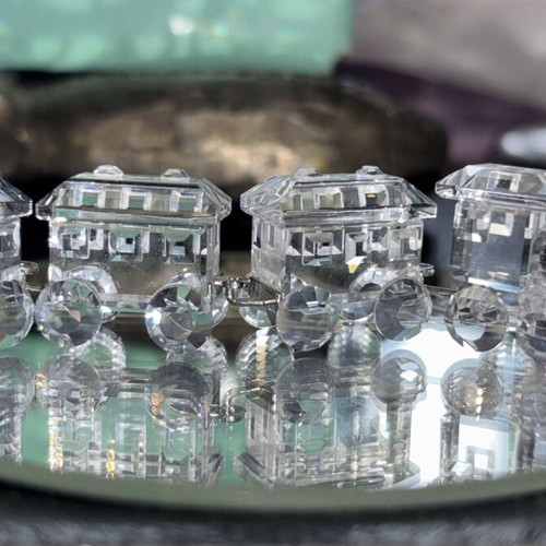 Swarovski vintage train with three carriages, new, with box