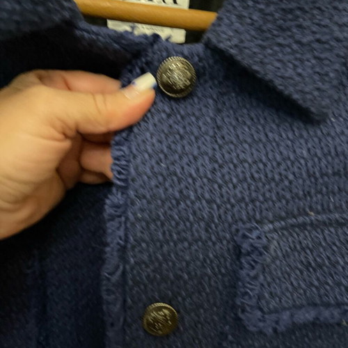 Zara blue oversized jacket coat new, size M