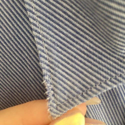 Ανδρικό πουκάμισο Zara no L ριγέ μπλε λευκό σαν καινούργιο