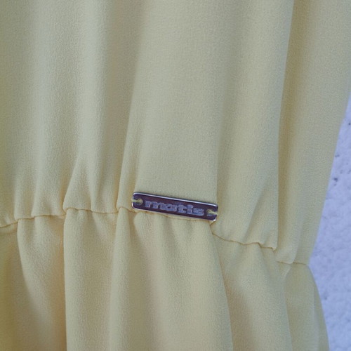 Matis yellow dress like new, asymmetrical, size L
