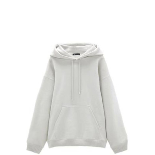 Zara oversized hoodie sweatshirt like new, white-beige, size L