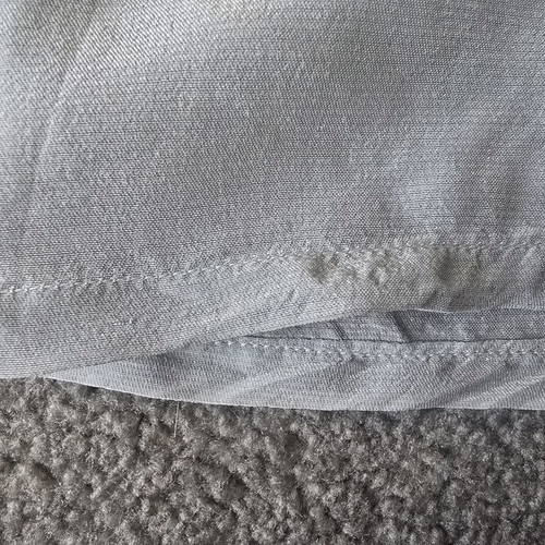 Vintage embroidered baby top used, crepe fabric, circa 1960