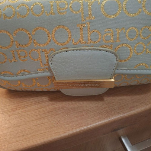 Rocco Barocco shoulder bag new, turquoise, small