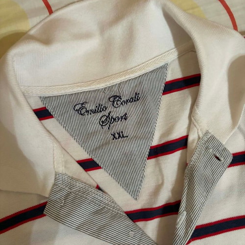 Emilio Corali men's short-sleeve shirt like new, size XL, white