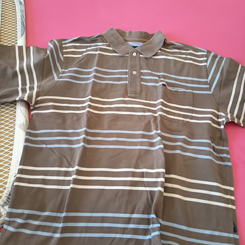 Men's short-sleeve shirts like new, pack of 7, size L, multicolor