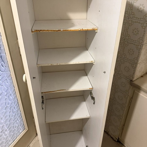 Vintage green kitchen cabinet from 1970s Formica