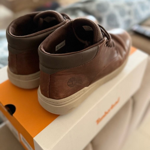 Timberland Seneca Bay Chukka used brown leather shoes size 43