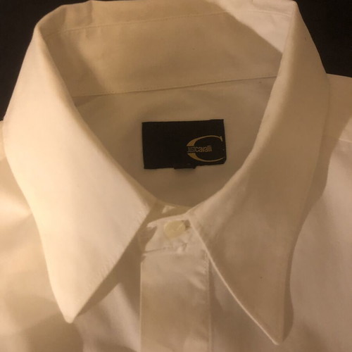 Just Cavalli White Men's Dress Shirt Size L New