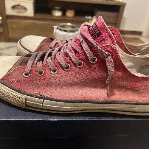 Converse All Star used sneakers red size 46