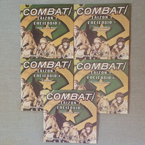 Combat DVD set of 5, war series, like new, subtitles