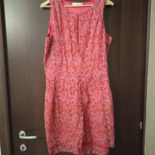 Women's dress pink like new, muslin with satin lining