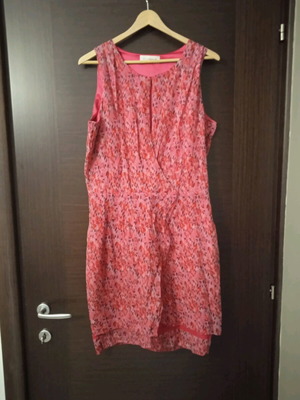 Women's dress pink like new, muslin with satin lining