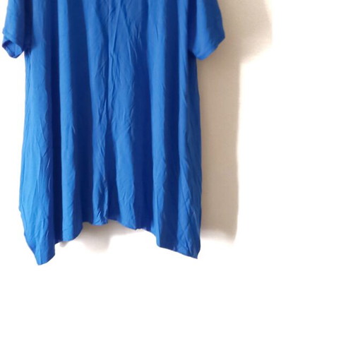 Women's blouse turquoise XXL new, elastic fabric